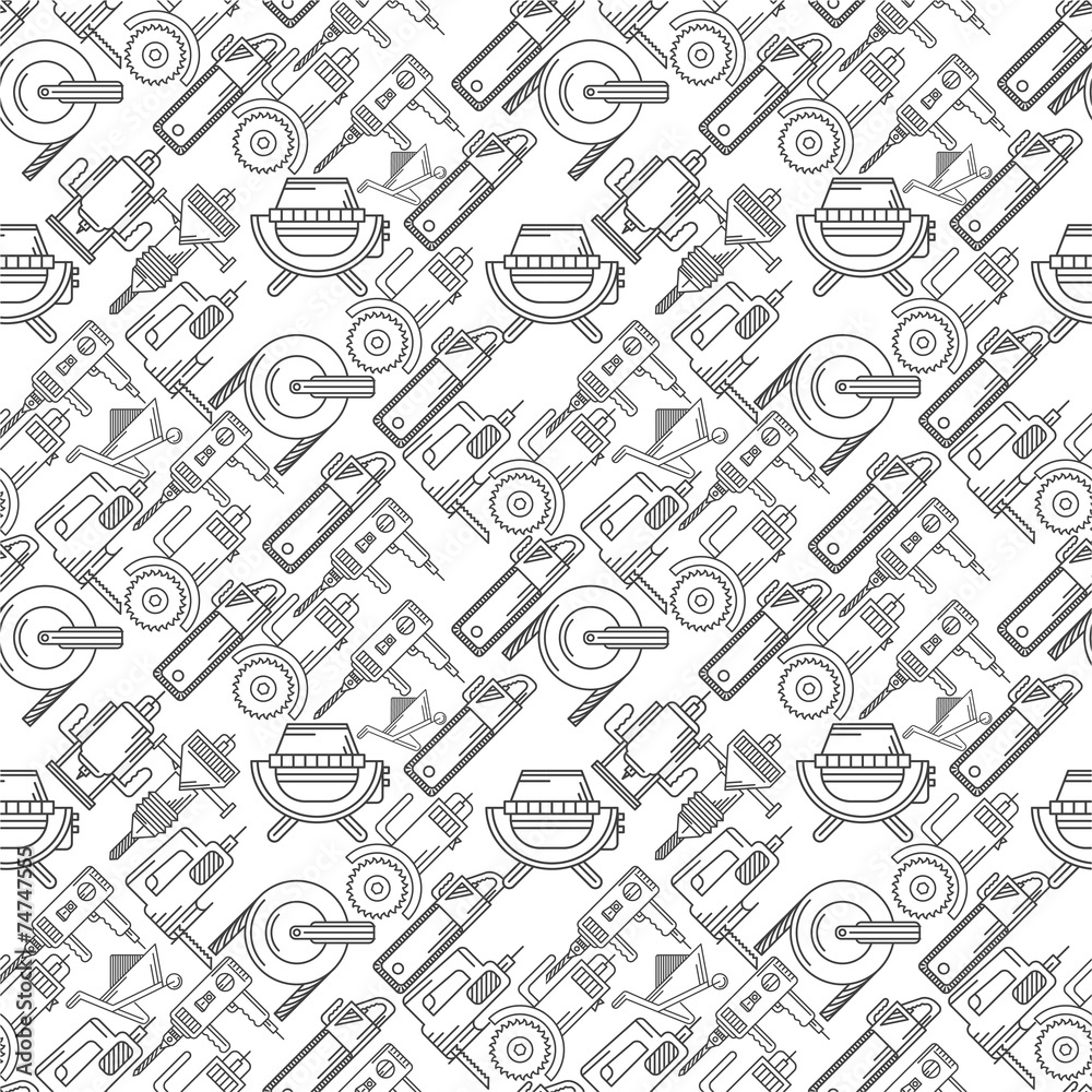 Seamless background for construction tools
