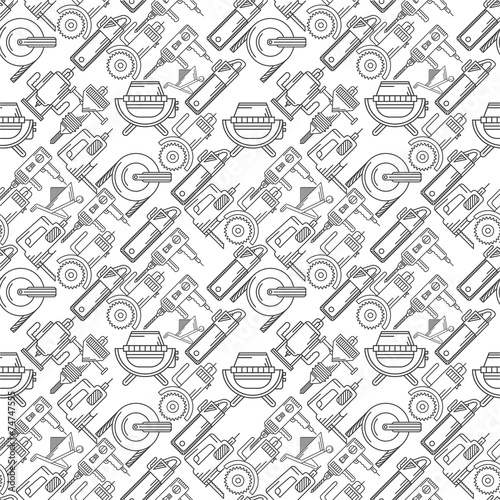 Seamless background for construction tools