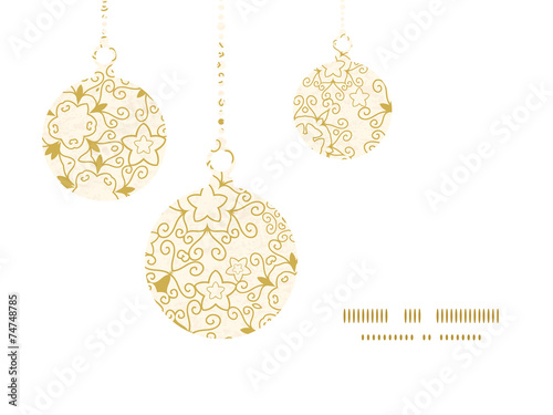 Vector abstract swirls old paper texture Christmas ornaments
