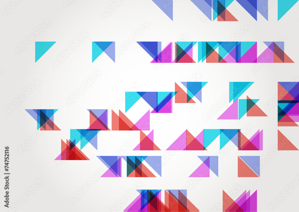 Abstract Triangle Geometric Background Template.