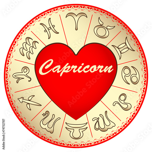 zodiac sign Capricorn, for lovers on Valentine's day