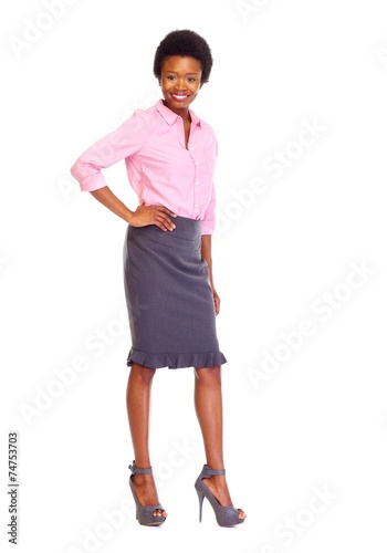 Young african-american business woman