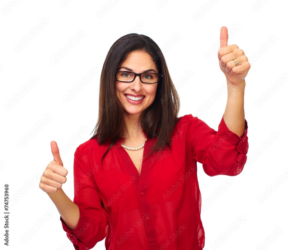 Happy business woman. Happy business woman.