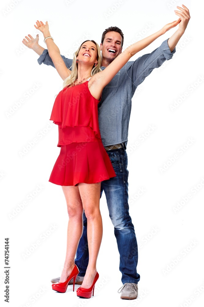 Happy loving couple.