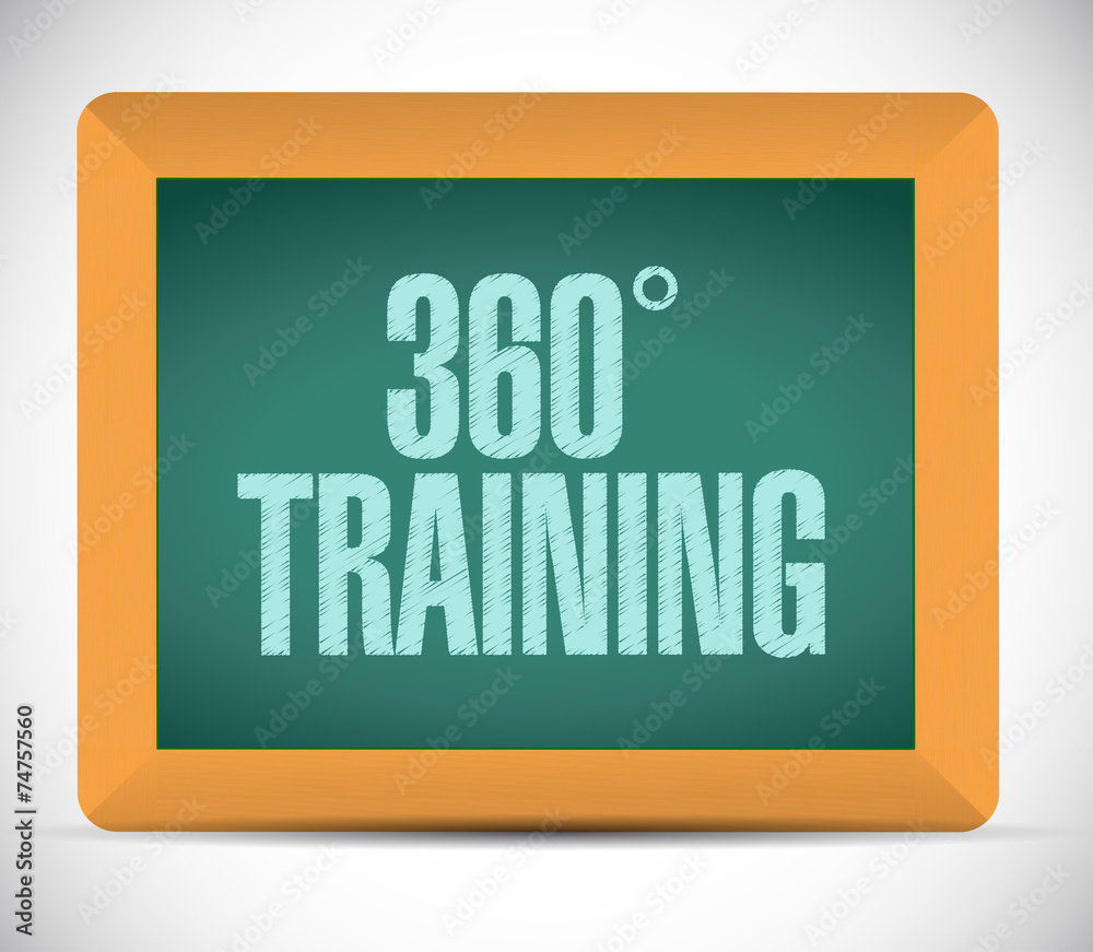 360 training board sign illustration 360 training board sign illustration