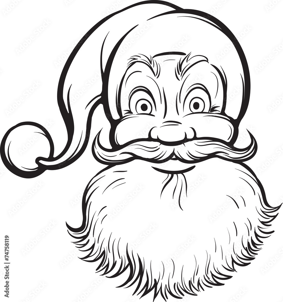 Coloring Book cheerful Santa Claus Coloring Book cheerful Santa Claus