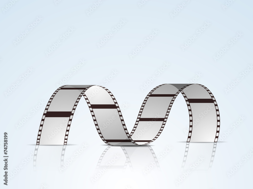 Concept of film stripe or film reel.