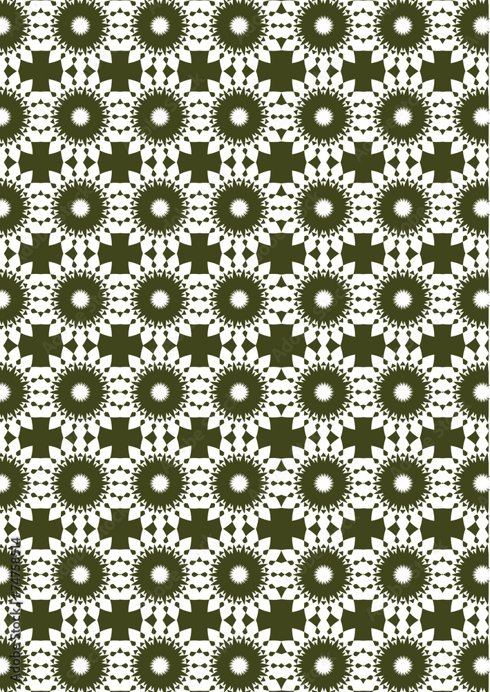 Abstract Seamless Vector Background with White and Green Repeat Abstract Seamless Vector Background with White and Green Repeat