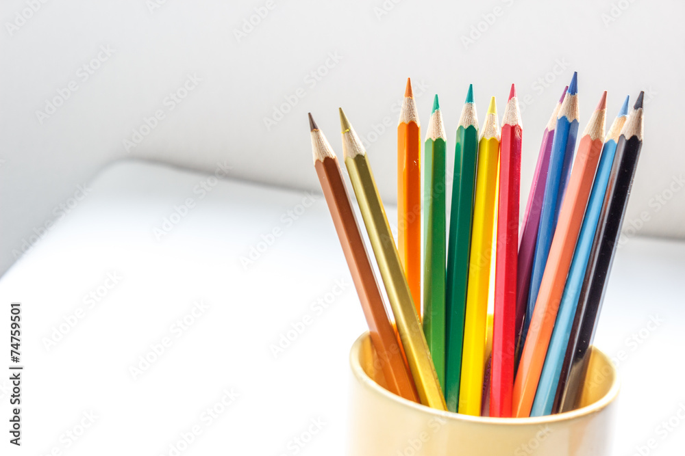 Fototapeta premium Colored pencils