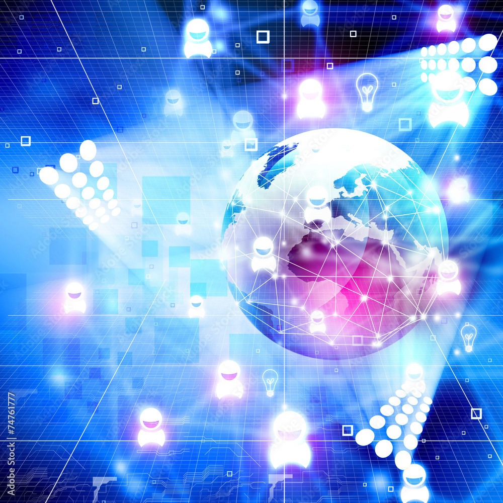 Fototapeta premium Global network concept