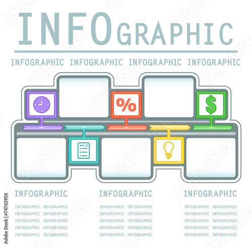 commercial infografic background