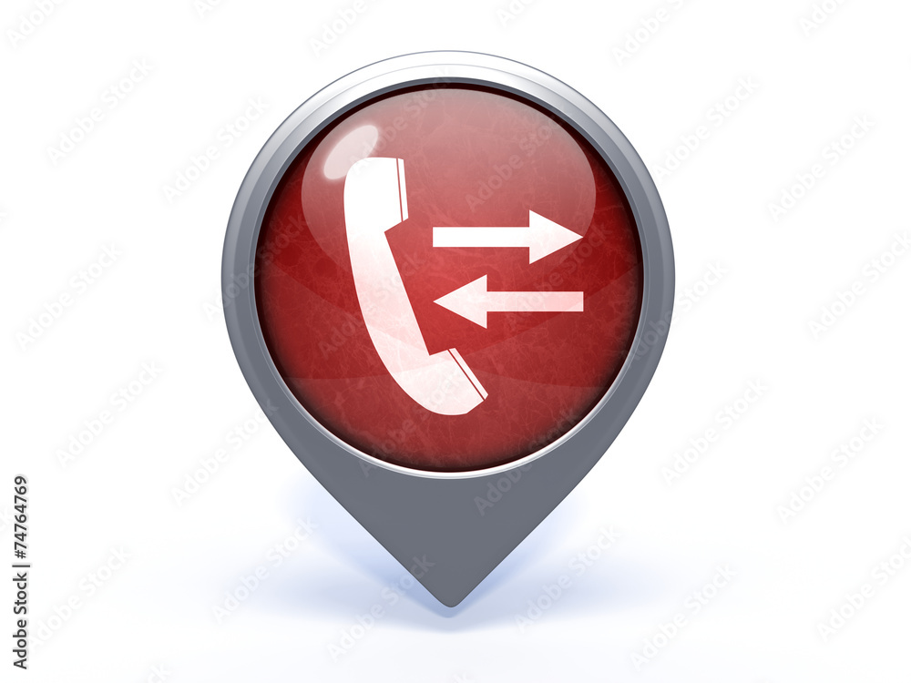 calls circular icon on white background