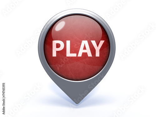 Free Download play circular icon on white background - GFXLoad