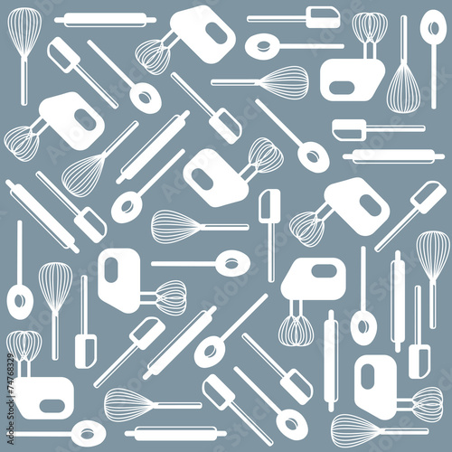 Vector kitchen tools wallpaper