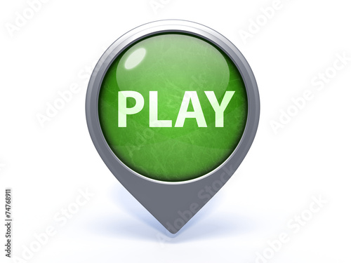 play circular icon on white background