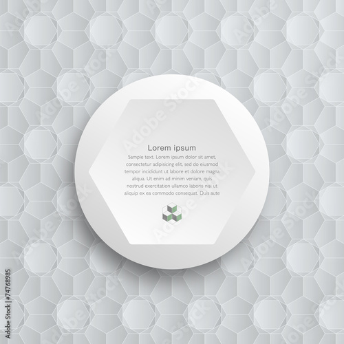 Infographics Vector Background Honeycomb Structure , White