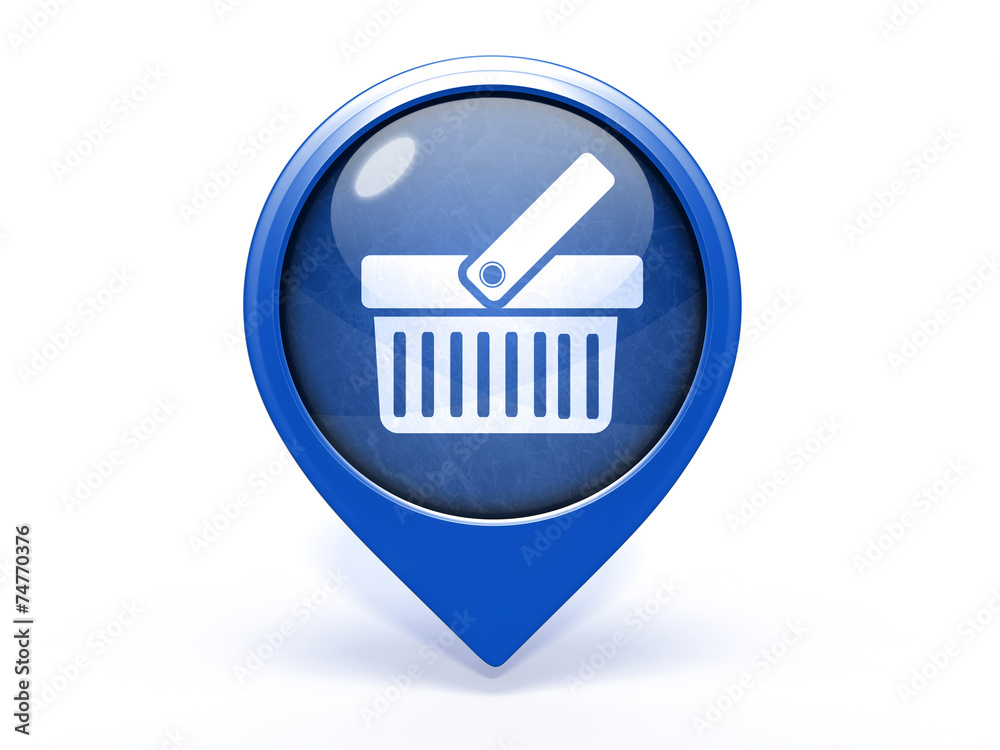 shopping cart pointer icon on white background shopping cart pointer icon on white background