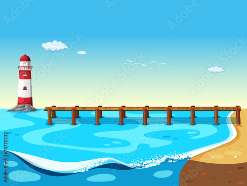 A lighthouse