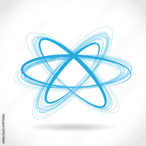 Abstract background with elipses, illustration