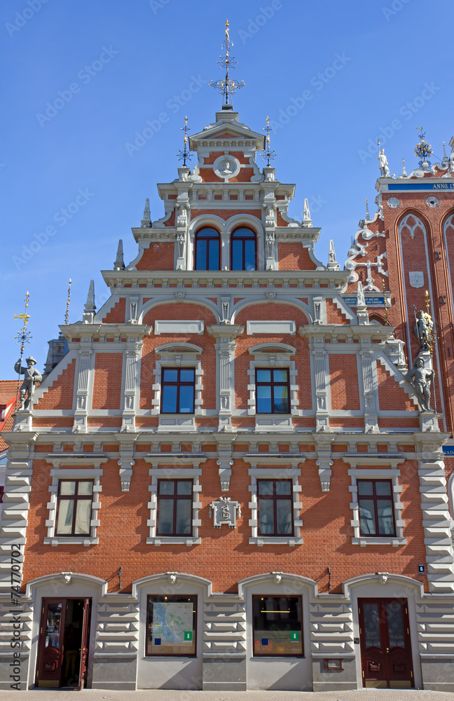 Obraz premium House of the Blackheads in Riga, Latvia
