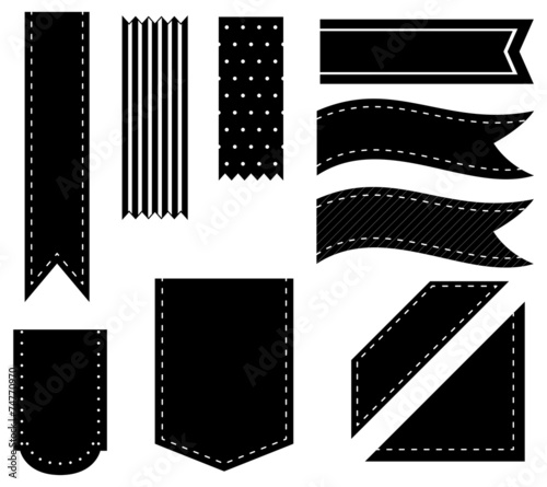 Black ribbons