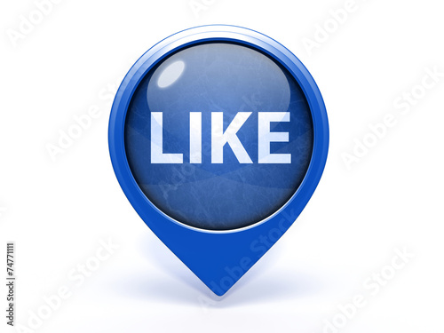 like pointer icon on white background