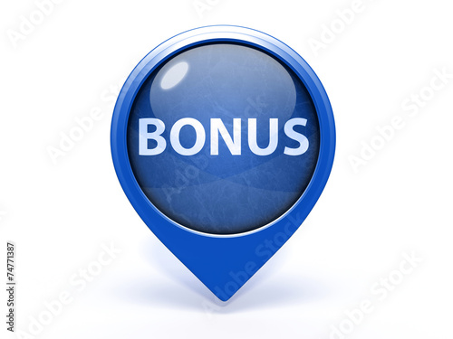 bonus pointer icon on white background