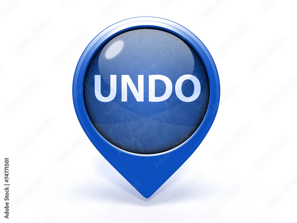 undo pointer icon on white background undo pointer icon on white background