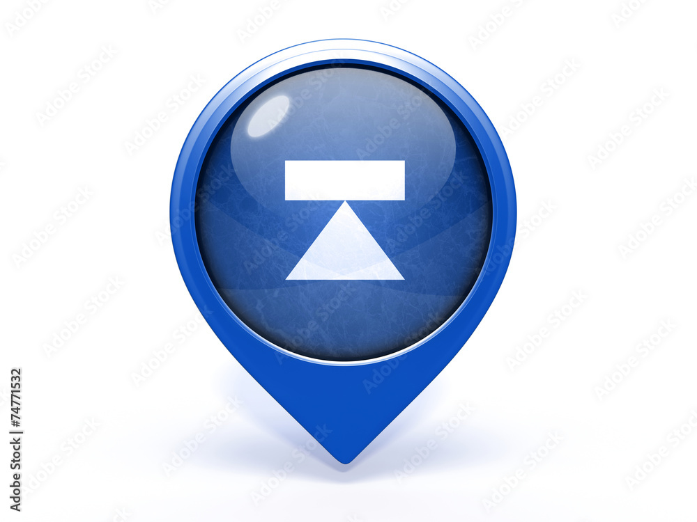 eject pointer icon on white background