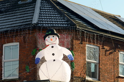 Inflatable snowman Christmas decoration