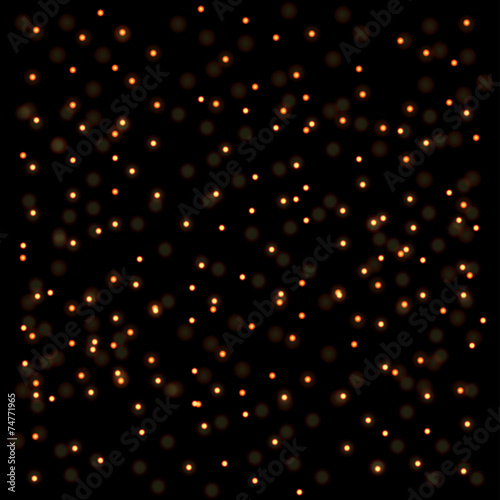 Abstract golden lights background.