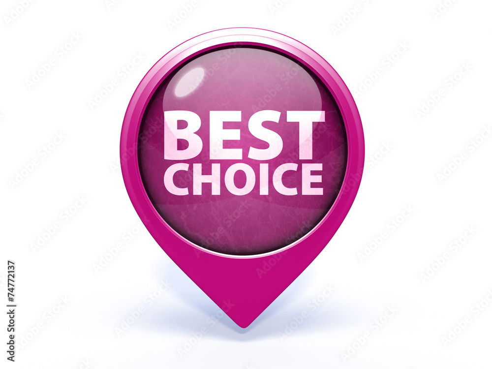 Best choice pointer icon on white background Best choice pointer icon on white background