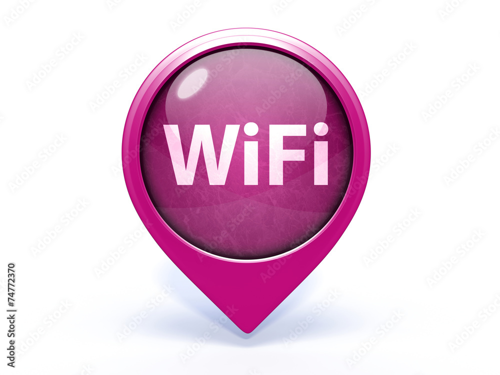 wifi pointer icon on white background wifi pointer icon on white background