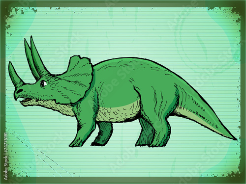 vintage background with dinosaur