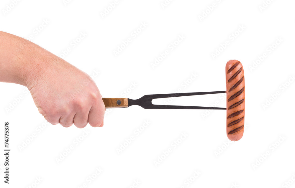 Fototapeta premium Grilled sausage