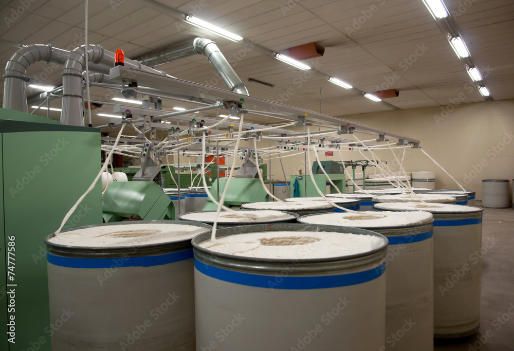 Textile industry - Carding department