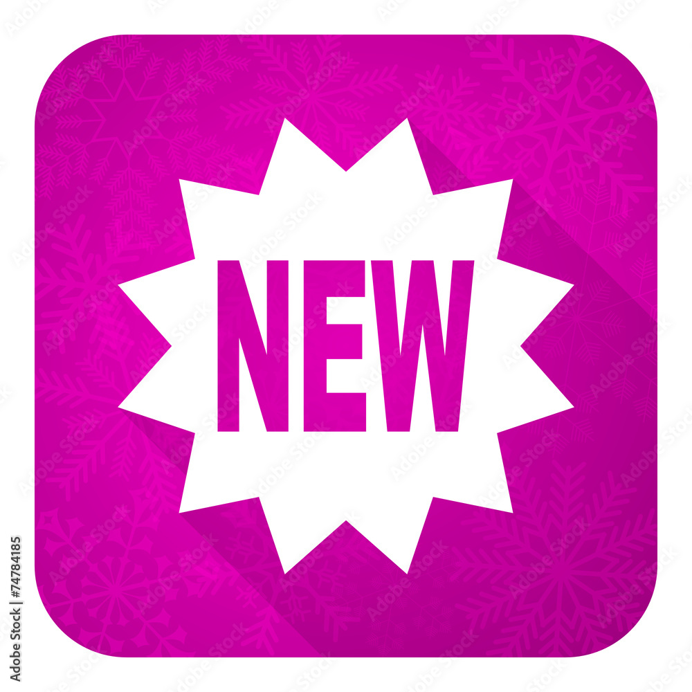 new violet flat icon, christmas button new violet flat icon, christmas button