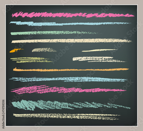 vector chalk lines or brushes
