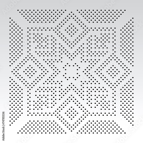 Vector ornamental dot pattern