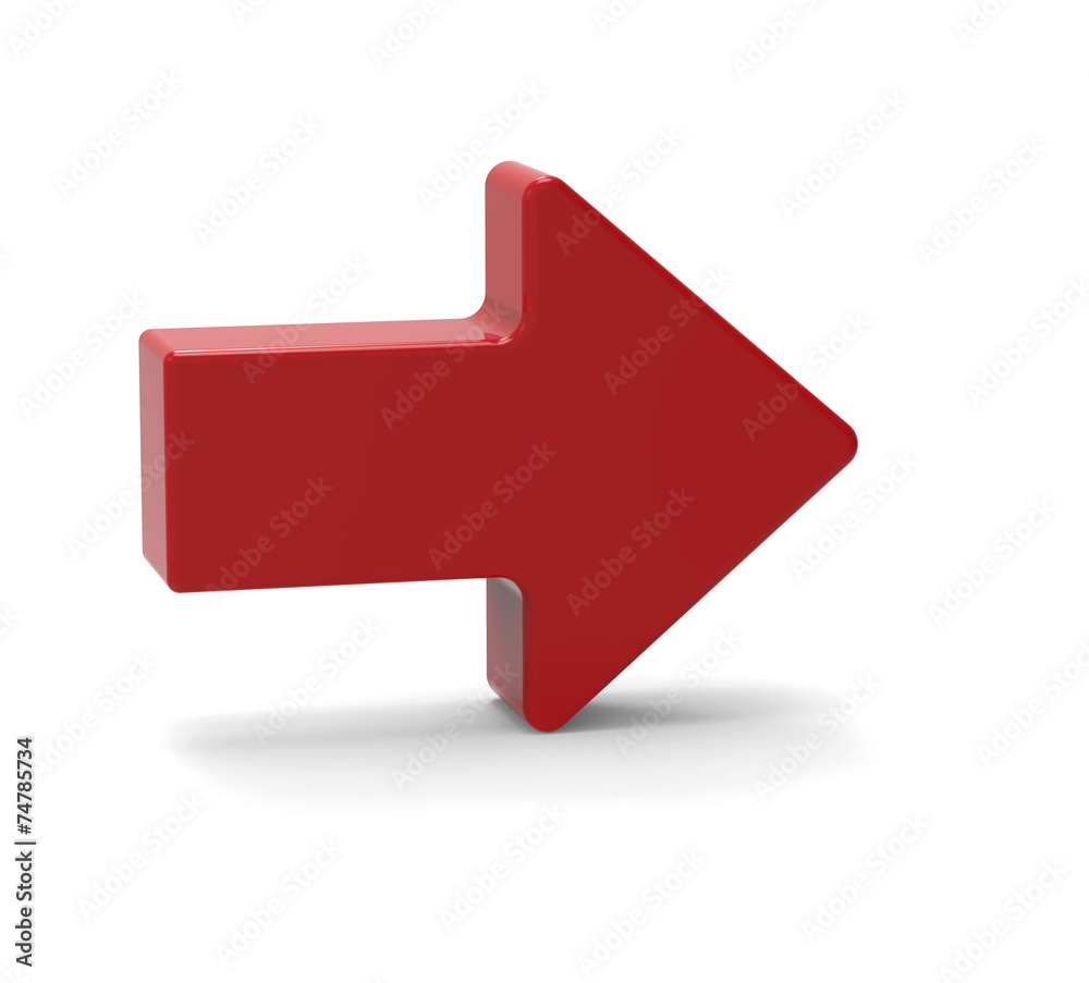 3d Red arrow symbol 3d Red arrow symbol
