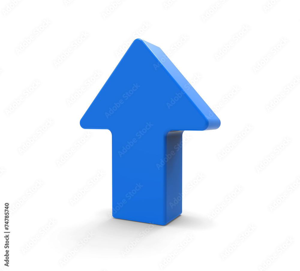 3d Blue arrow symbol