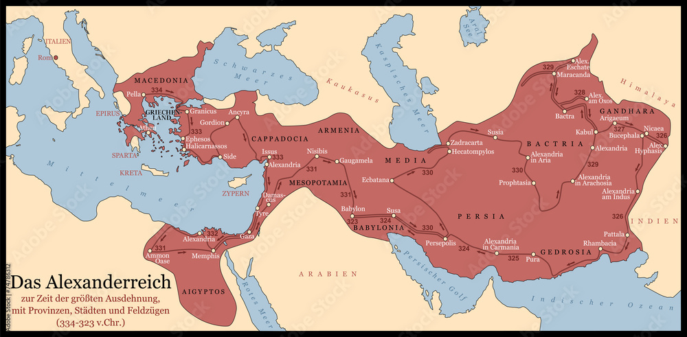 Obraz premium Alexander The Great Empire German