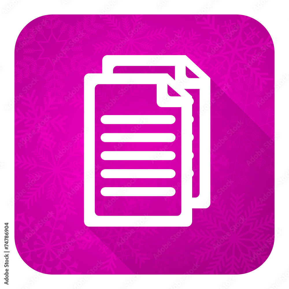 document violet flat icon, christmas button, pages sign document violet flat icon, christmas button, pages sign