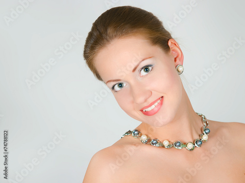 girl with a pearl necklace