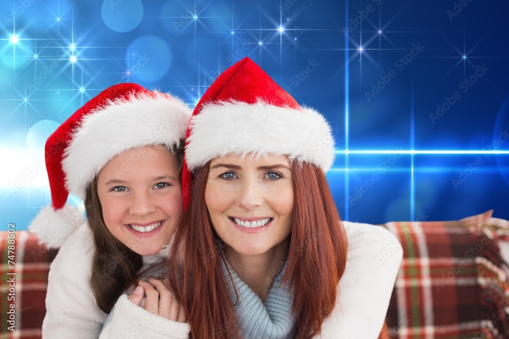Composite image of mother and daughter Composite image of mother and daughter