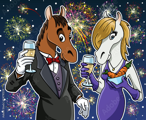 Happy new year - Horse