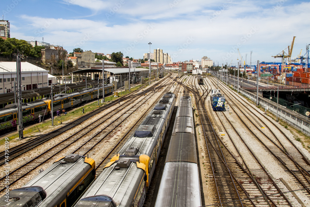 Santa Apolonia train station located in Lisbon Santa Apolonia train station located in Lisbon