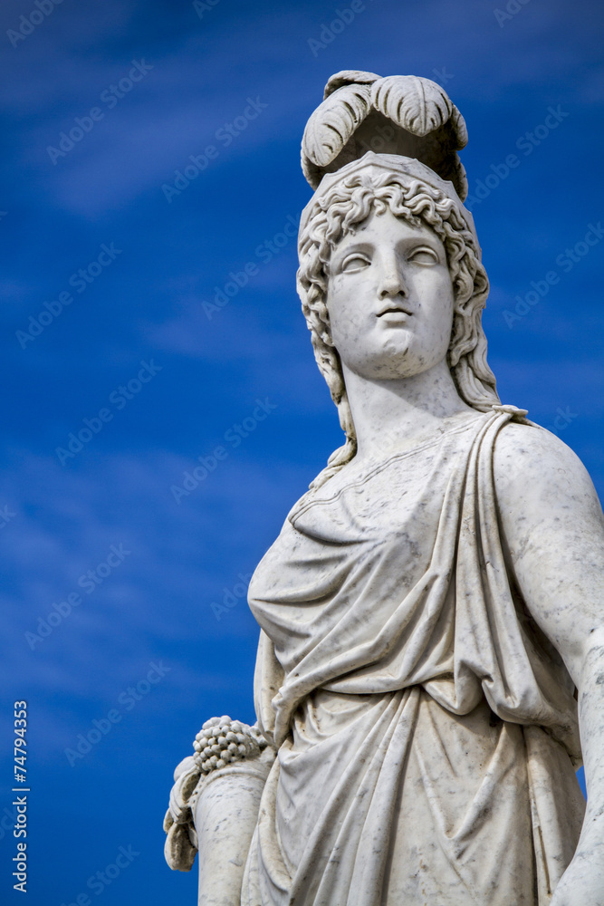 statues outside of Queluz Palace, Sintra, Portugal.