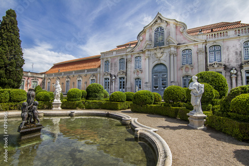 National Palace of Queluz, located in Sintra, Portugal.