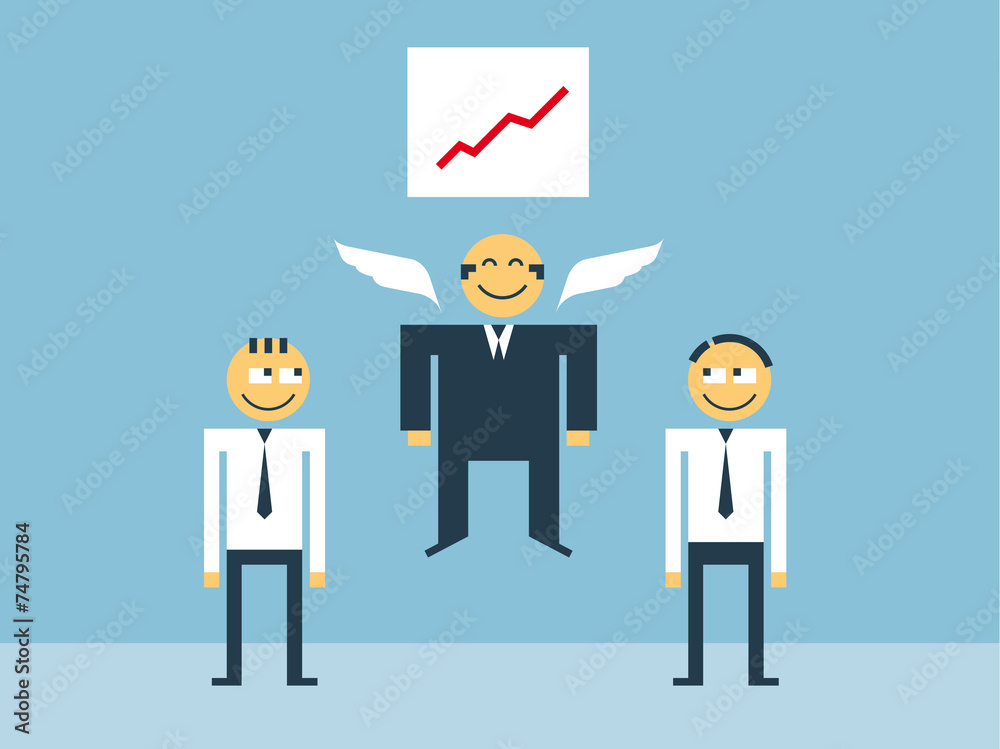 Head pleased with the success of employees Head pleased with the success of employees